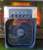 Portable Mini Air-Cooler Fan পোর্টেবল মিনি এয়ার কুলার ফ্যান - Image 3